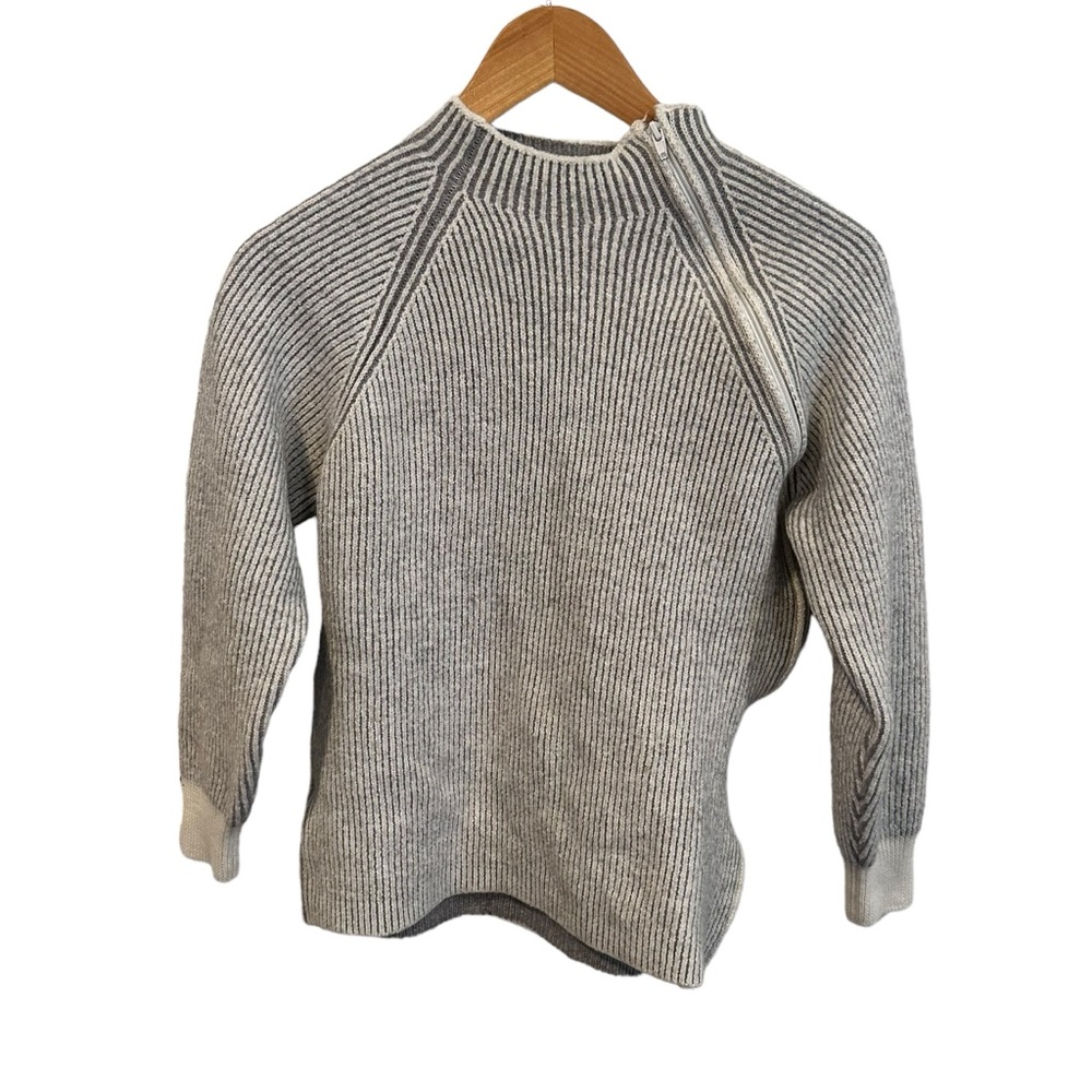 Paul TAYLOR made in Italy sweater ZIPPER MERINO WOOL soft Top (SHUNK) men’s‎ M